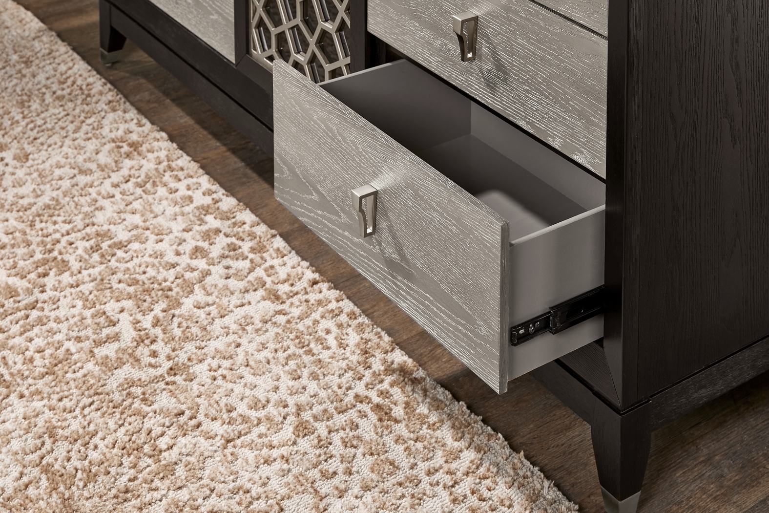 Rosalie Gray and Black 7 Pc King Storage Bedroom - Thumbnail - Image 11