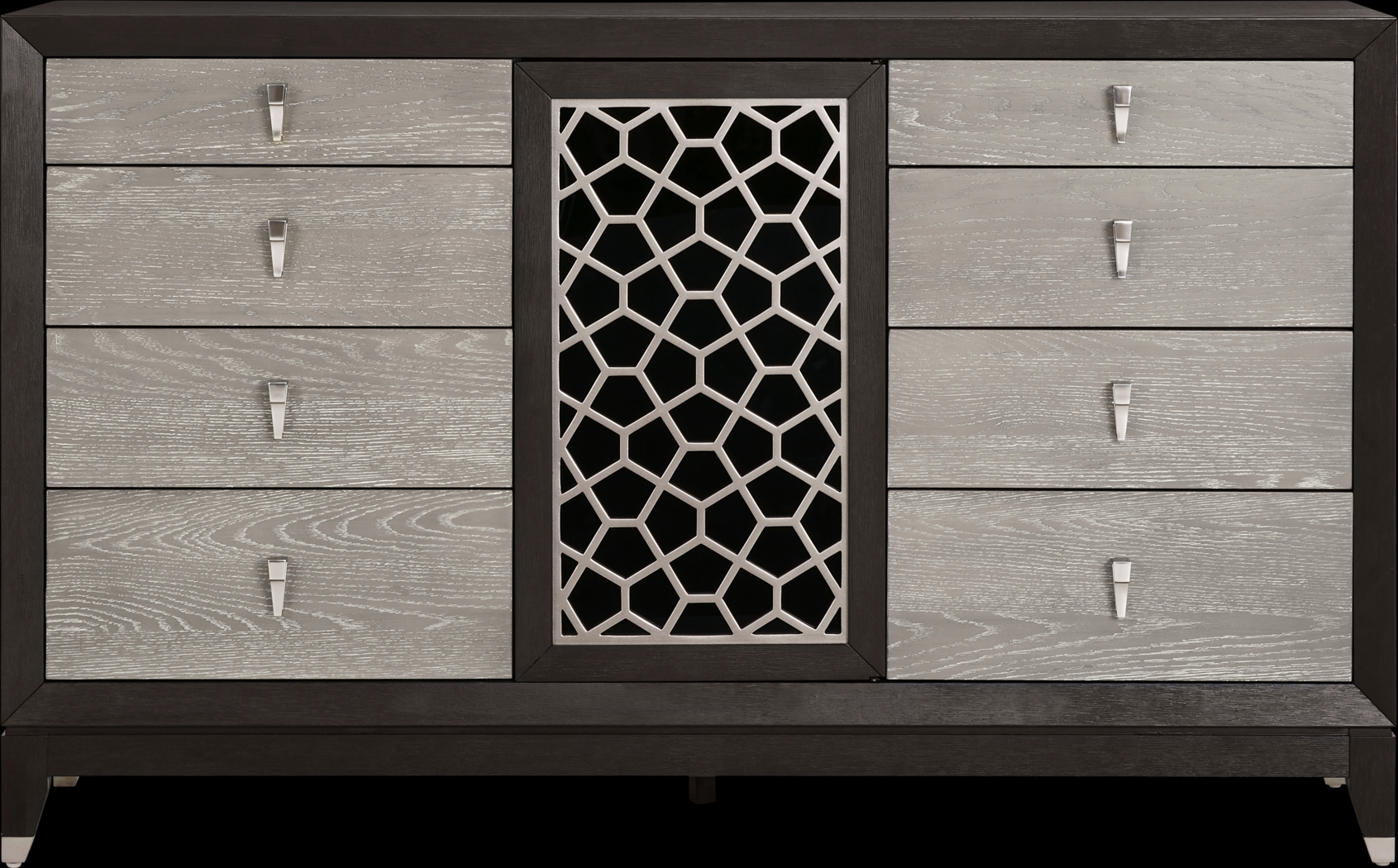 Rosalie Gray and Black 7 Pc King Storage Bedroom - Thumbnail - Image 8