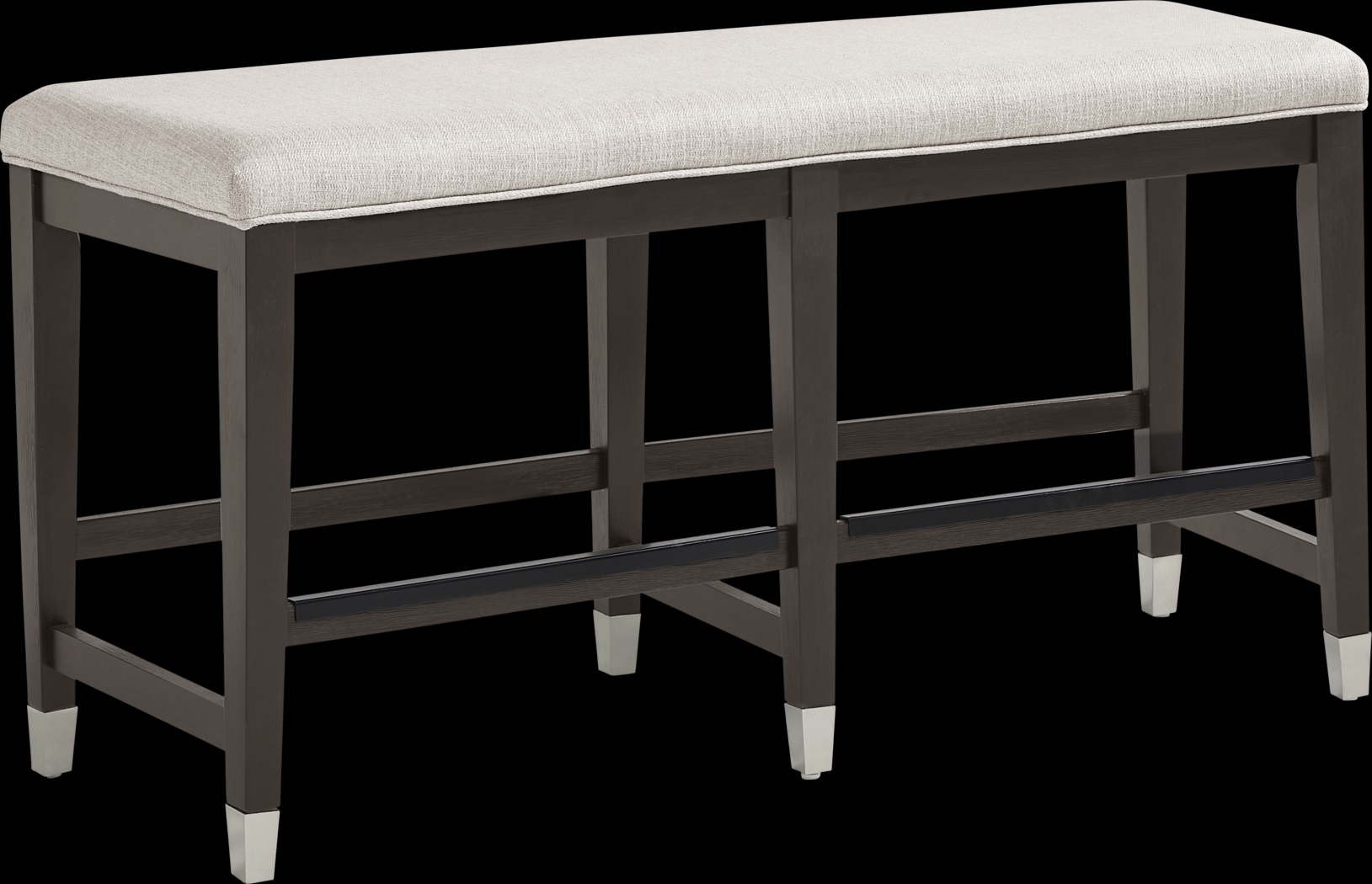 Rosalie Gray 4 Pc Counter Height Dining Room with Gray Stools and Bench - Thumbnail - Image 4