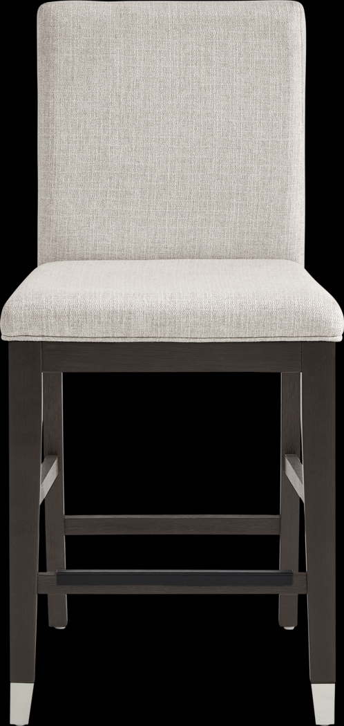 Rosalie Gray 4 Pc Counter Height Dining Room with Gray Stools and Bench - Thumbnail - Image 7