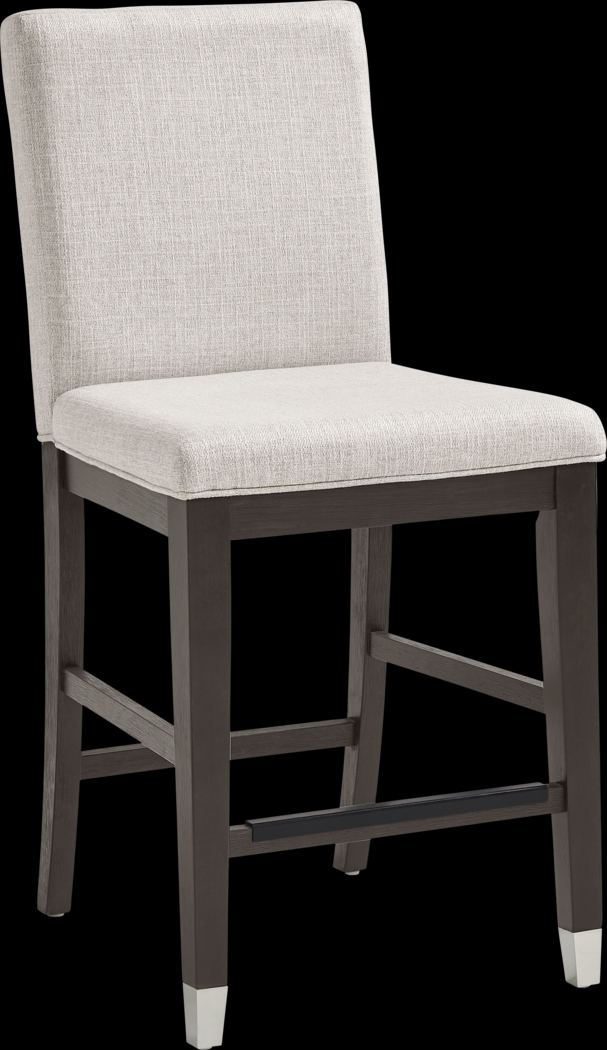 Rosalie Gray 4 Pc Counter Height Dining Room with Gray Stools and Bench - Thumbnail - Image 6