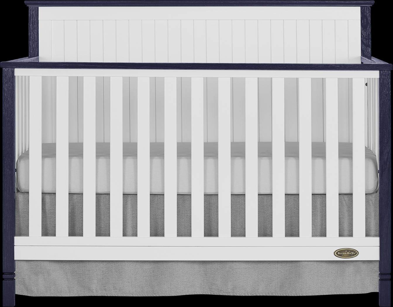 Rosamund White-Navy Convertible Crib - Thumbnail - Image 3