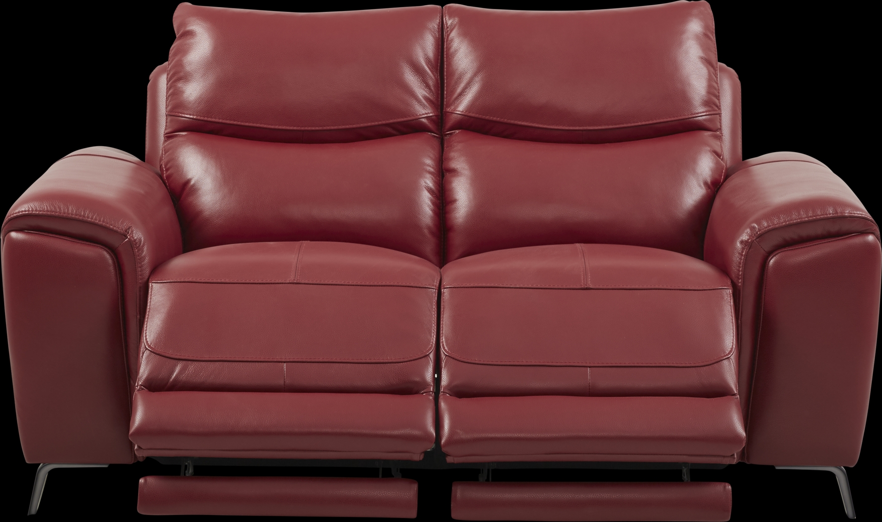 Rosato Red Leather 2 Pc Power Reclining Living Room - Thumbnail - Image 6
