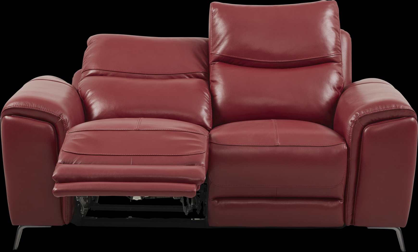 Rosato Red Leather 2 Pc Power Reclining Living Room - Thumbnail - Image 7