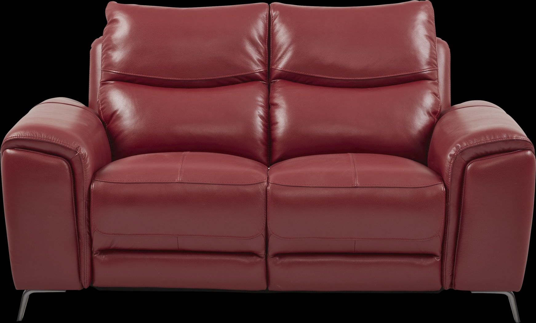 Rosato Red Leather 2 Pc Power Reclining Living Room - Thumbnail - Image 5