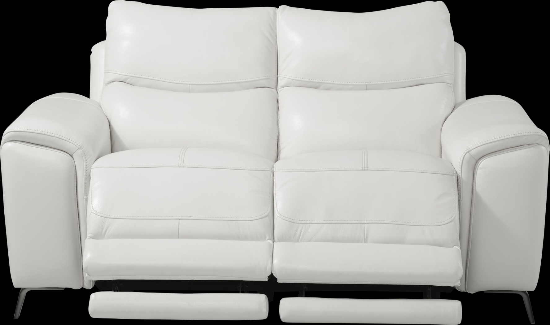 Rosato White Leather 2 Pc Power Reclining Living Room - Thumbnail - Image 6