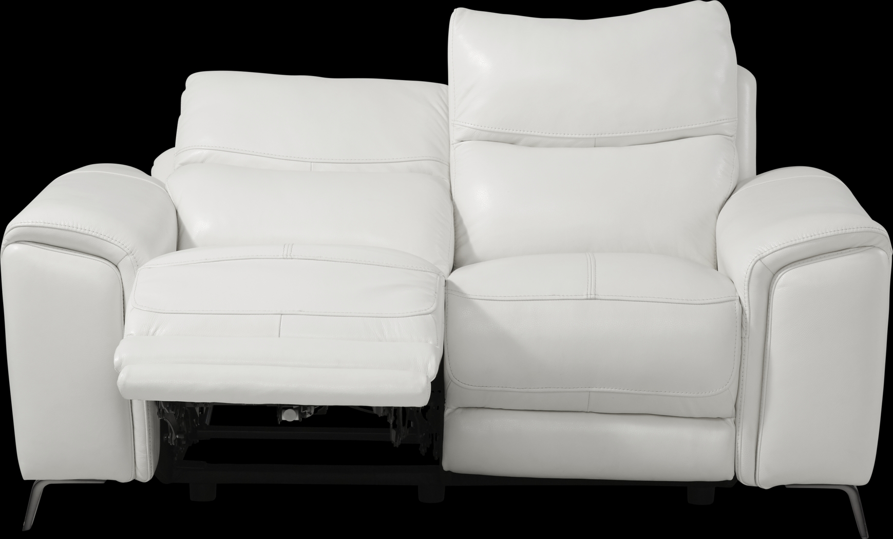 Rosato White Leather 2 Pc Power Reclining Living Room - Thumbnail - Image 7