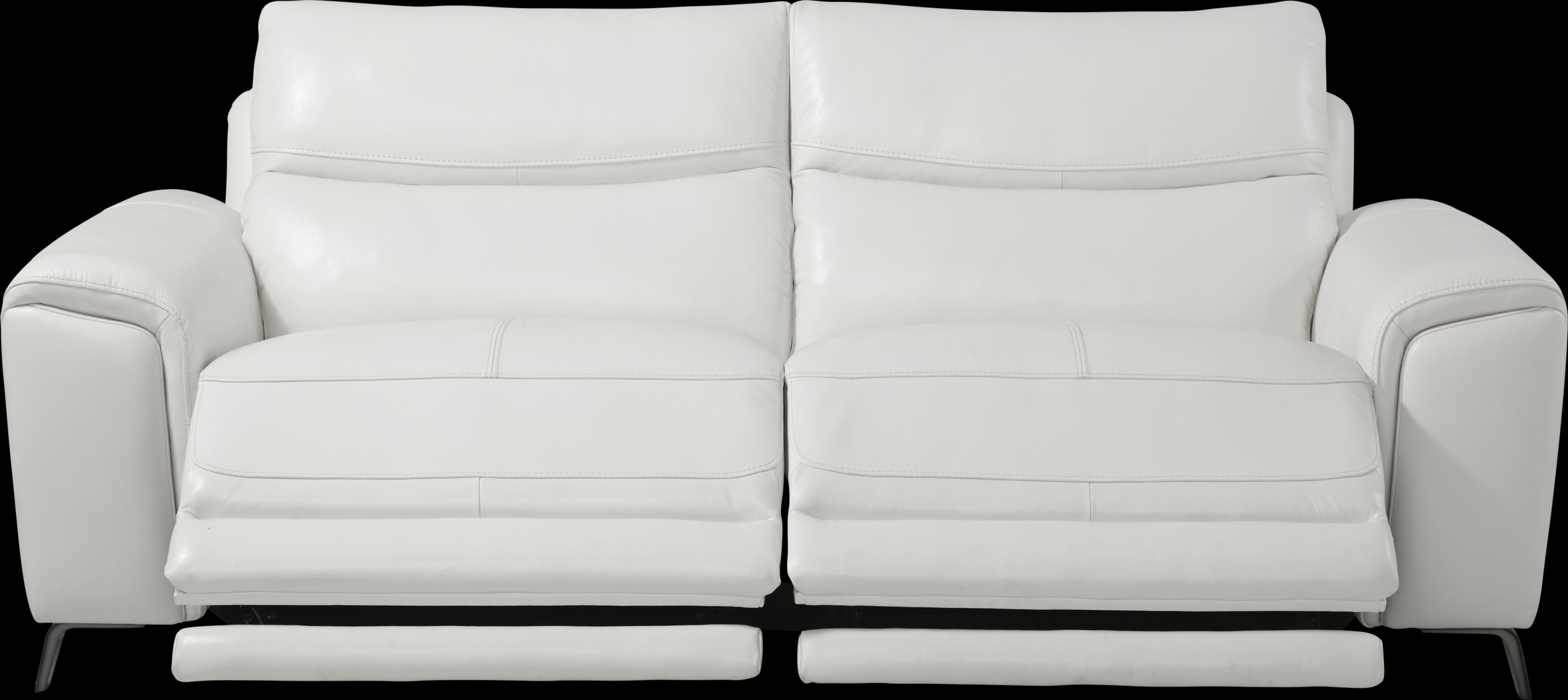 Rosato White Leather 2 Pc Power Reclining Living Room - Thumbnail - Image 3