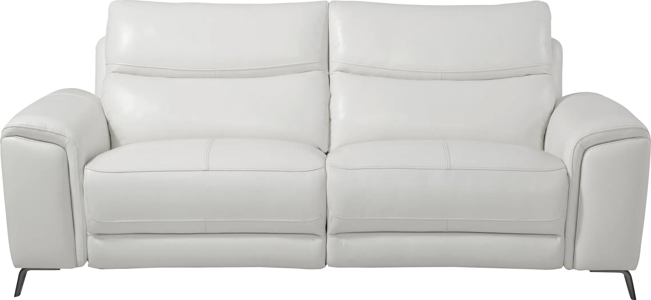 Rosato White Leather Power Reclining Sofa - Thumbnail - Image 1