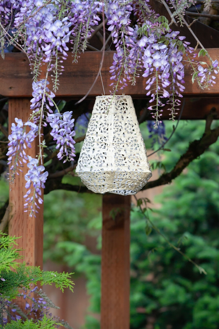 Rose Lace Pearl Outdoor Solar Lantern - Thumbnail - Image 4