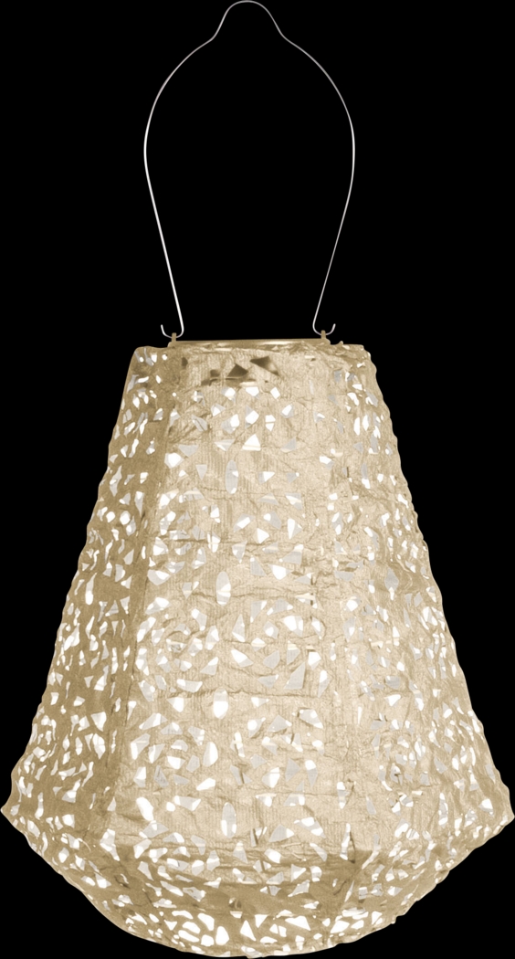 Rose Lace Pearl Outdoor Solar Lantern - Thumbnail - Image 1
