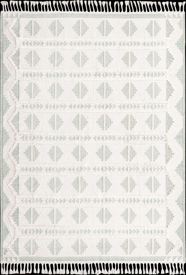 Rosea Aqua 10' x 14'1 Rug - Thumbnail - Image 1