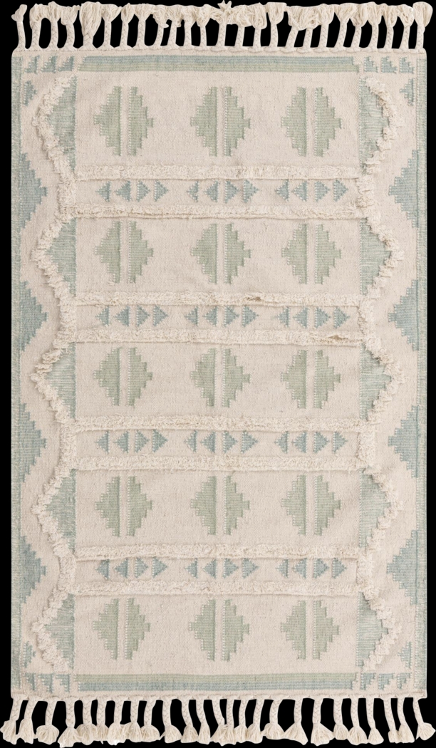 Rosea Aqua 5'1 x 8' Rug - Thumbnail - Image 1