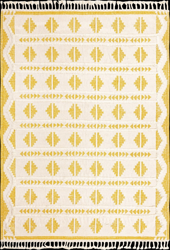 Rosea Yellow 10' x 14'1 Rug - Thumbnail - Image 1