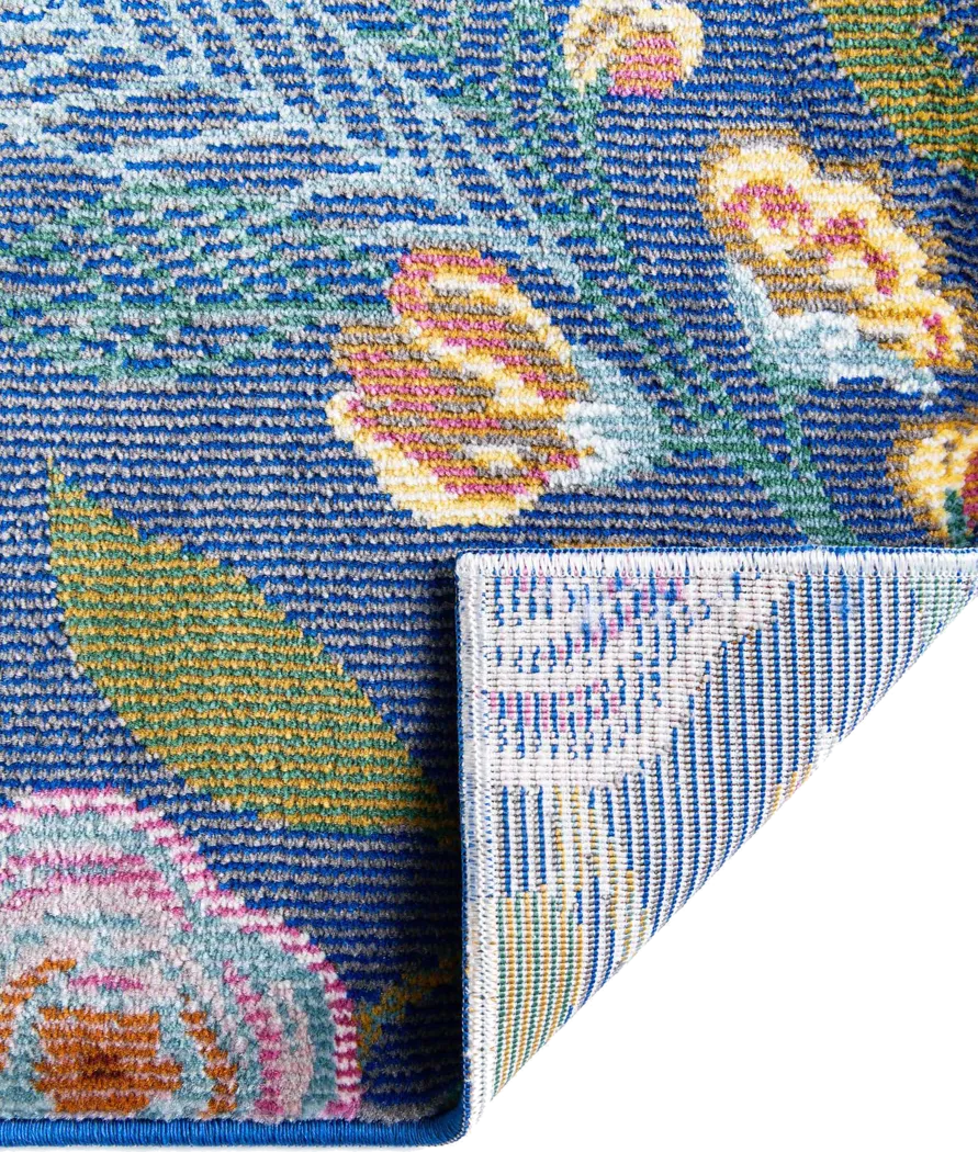 Rosebud Blue 5'3 x 7'10 Rug - Image 8