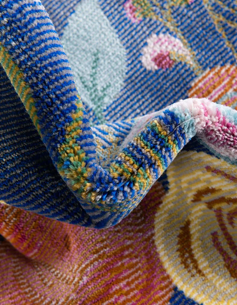 Rosebud Blue 9' x 12'2 Rug - Image 6