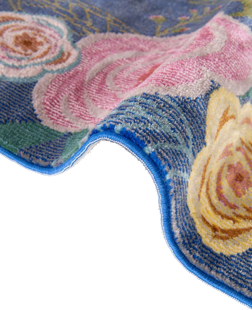 Rosebud Blue 9' x 12'2 Rug - Image 7