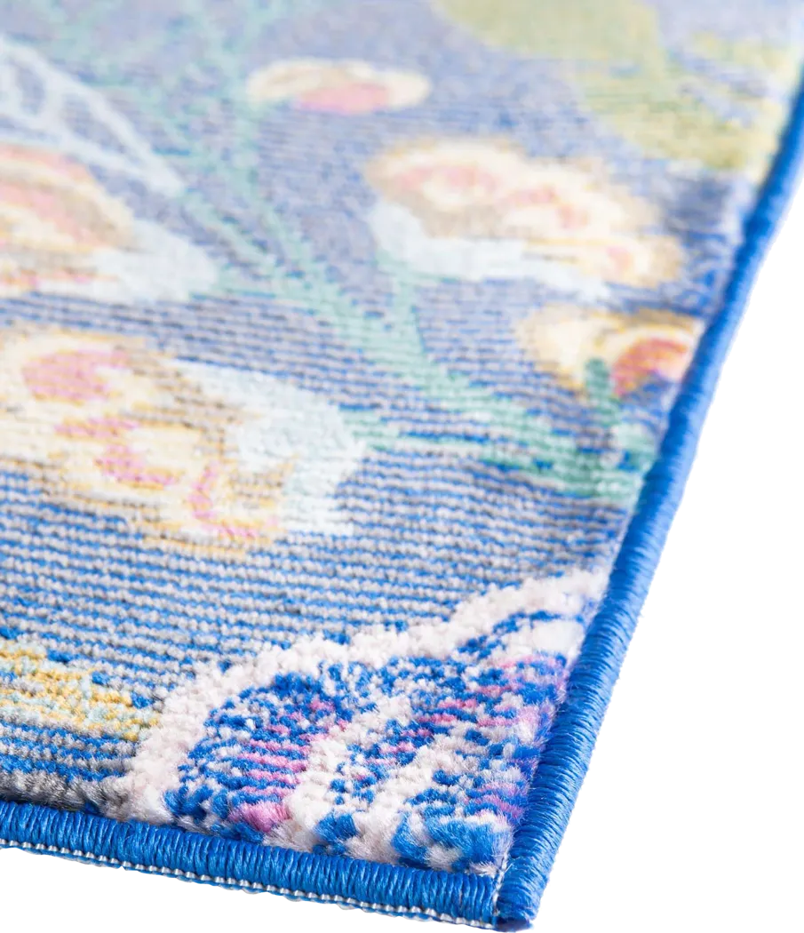 Rosebud Blue 9' x 12'2 Rug - Image 9