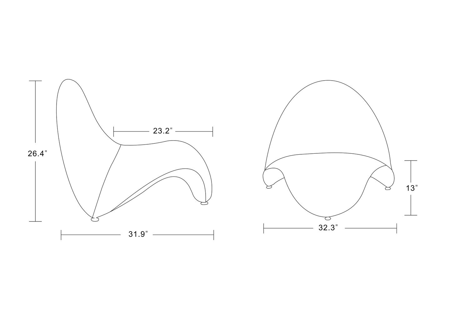 Roseburg Purple Accent Chair - Thumbnail - Image 4