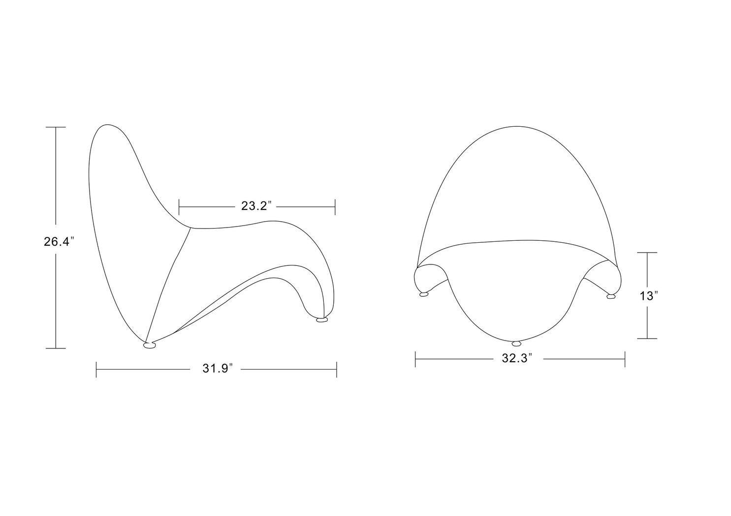 Roseburg Yellow Accent Chair - Thumbnail - Image 5