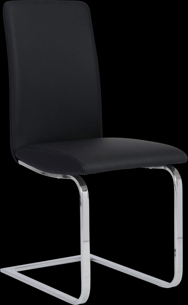 Rosecommon I Black Dining Chair, Set of 2 - Thumbnail - Image 4