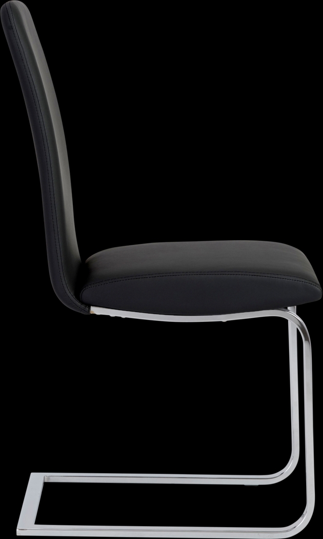 Rosecommon I Black Dining Chair, Set of 2 - Thumbnail - Image 5