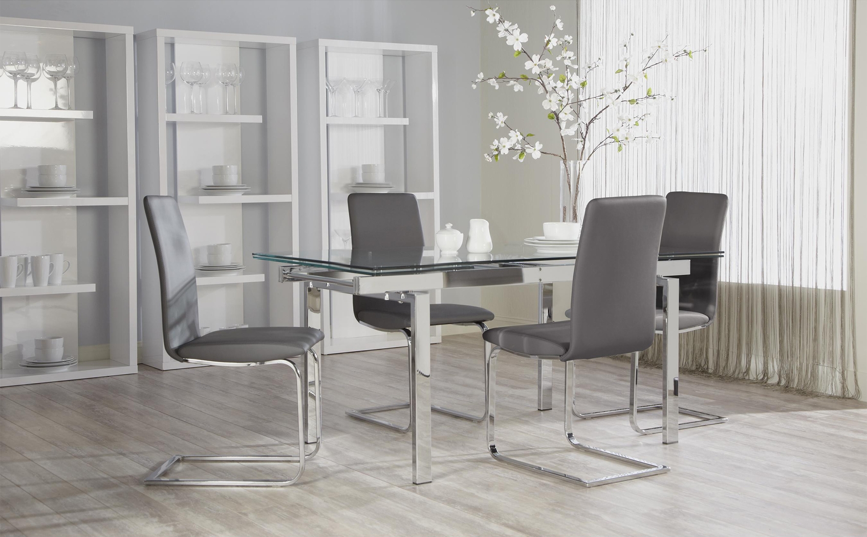 Rosecommon I Gray Dining Chair, Set of 2 - Thumbnail - Image 2