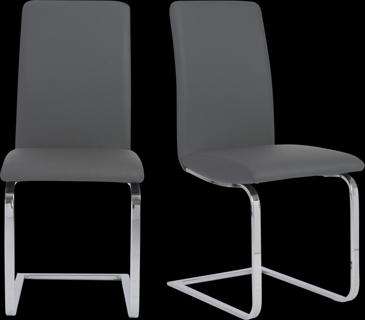 Rosecommon I Gray Dining Chair, Set of 2 - Thumbnail - Image 1