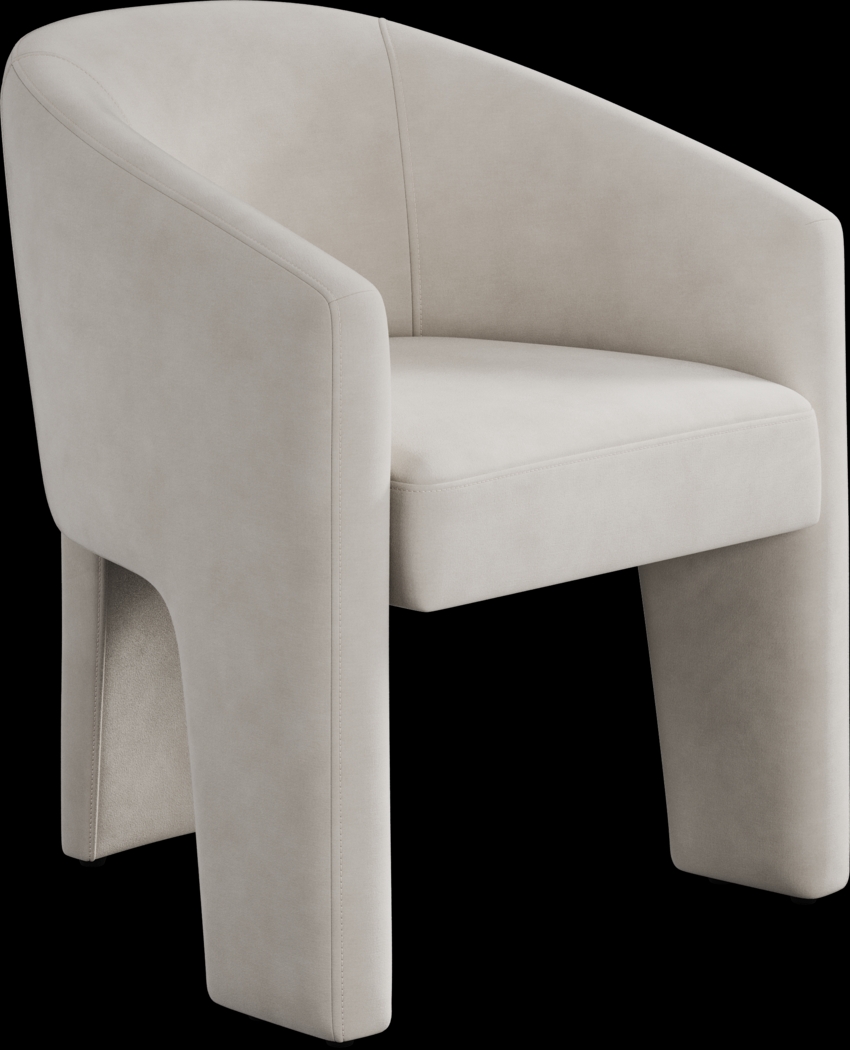 Kendall Natural 5 Pc 48" Round Dining Room with Cream Arm Chairs - Thumbnail - Image 2