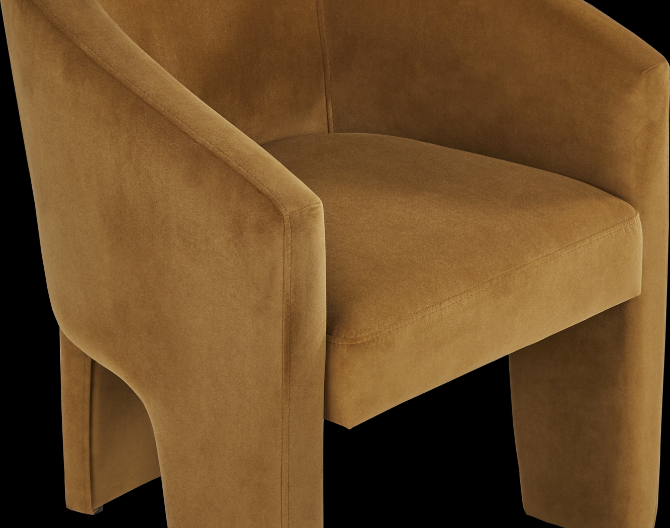 Rosedale Gold Arm Chair - Thumbnail - Image 3