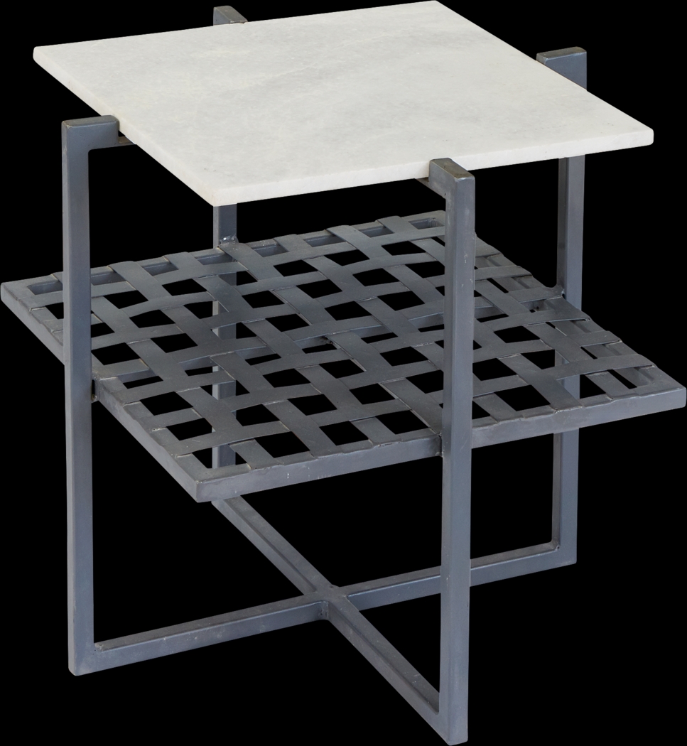 Rosedell White Accent Table - Thumbnail - Image 1