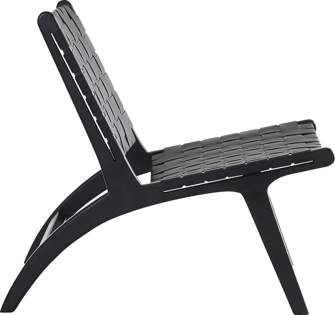 Rosefly Black Accent Chair - Thumbnail - Image 3