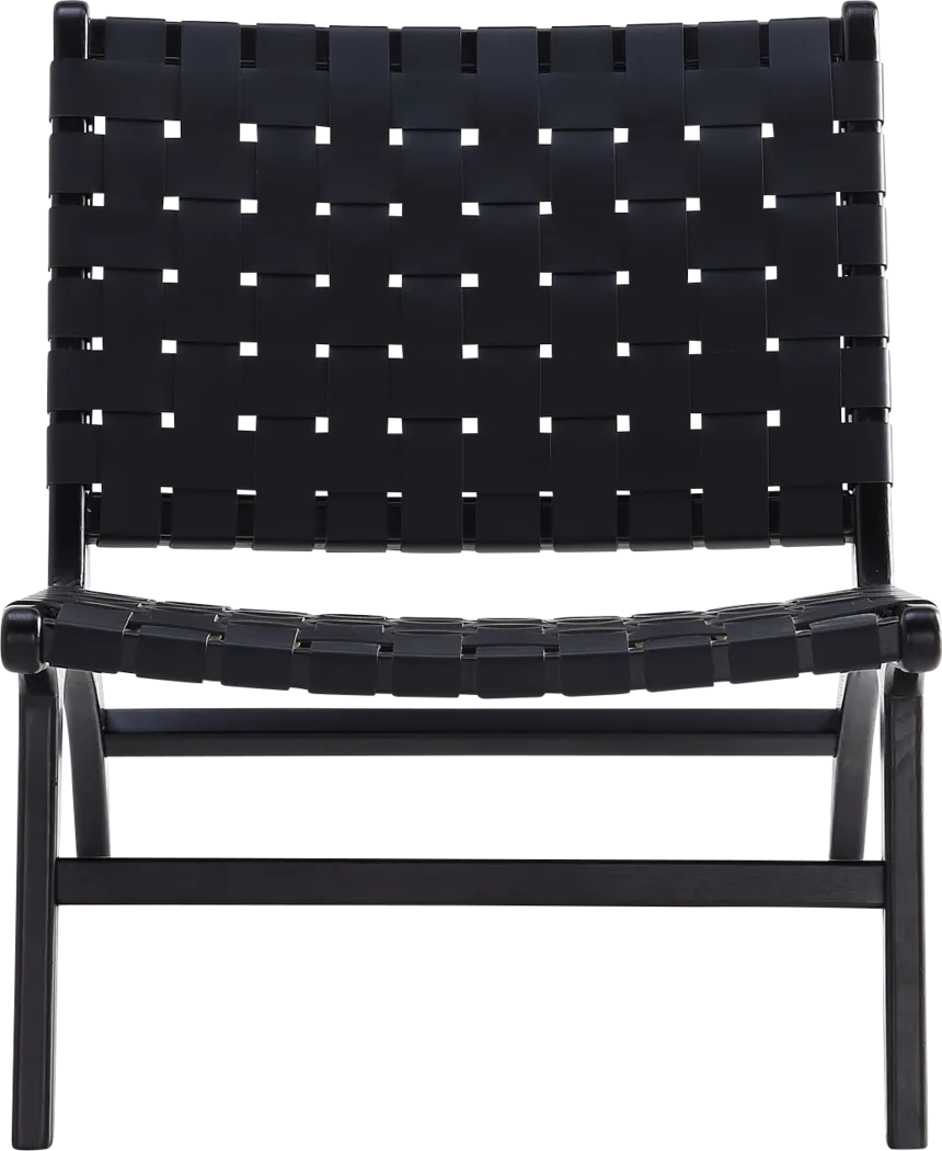 Rosefly Black Accent Chair - Thumbnail - Image 4
