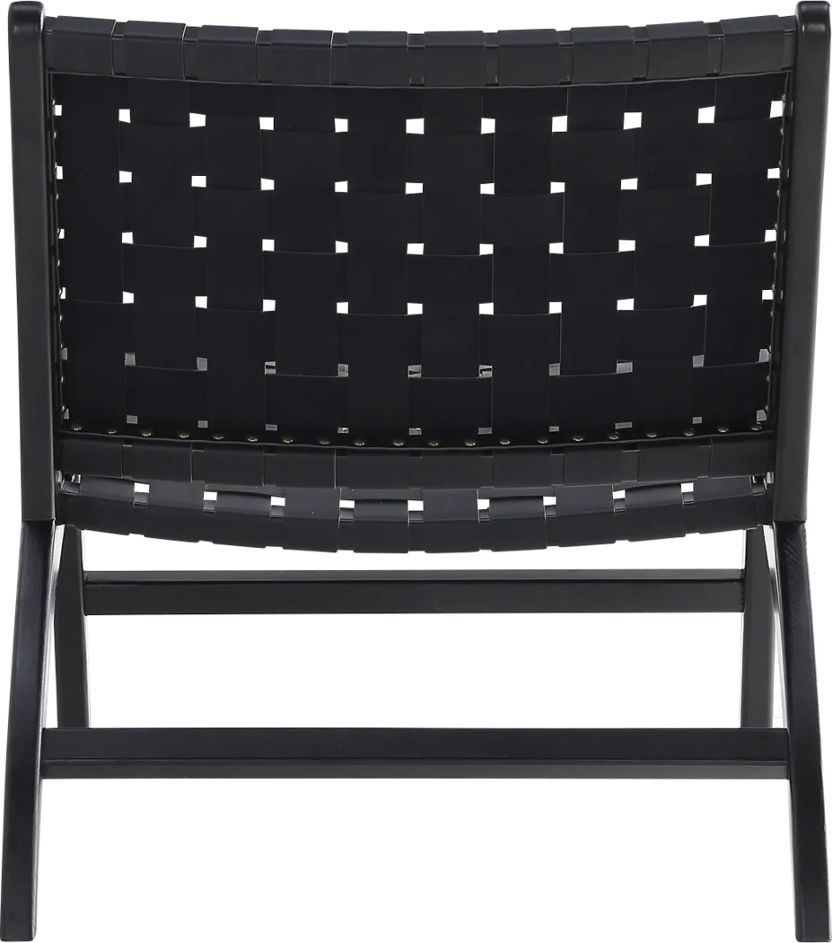 Rosefly Black Accent Chair - Thumbnail - Image 5