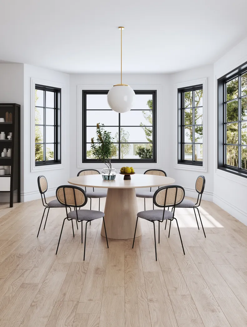 Roseforce Gray Side Chair, Set of 2 - Thumbnail - Image 2