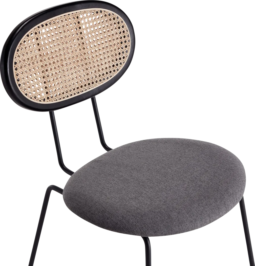 Roseforce Gray Side Chair, Set of 2 - Thumbnail - Image 4