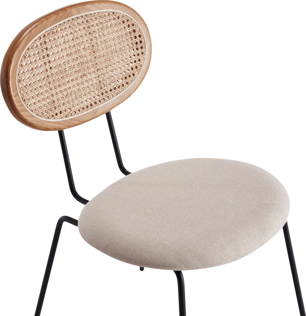 Roseforce Oatmeal Side Chair, Set of 2 - Thumbnail - Image 5