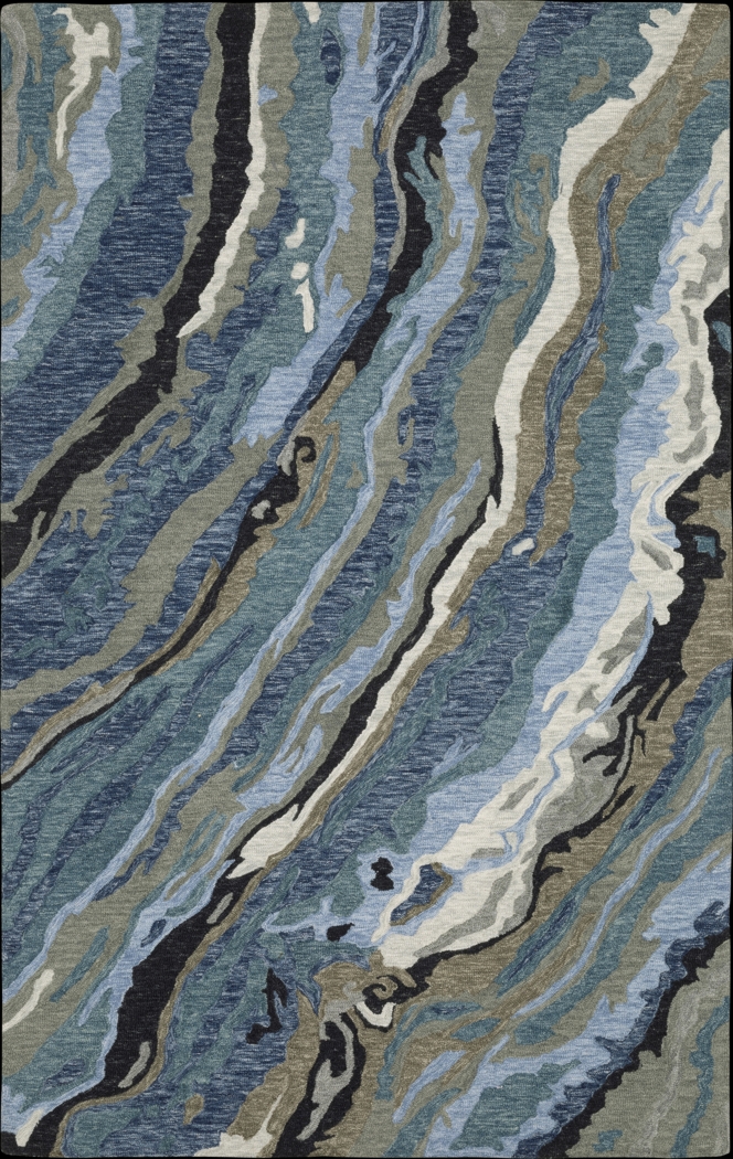 Rosegrove Blue 5' x 8' Rug - Thumbnail - Image 1