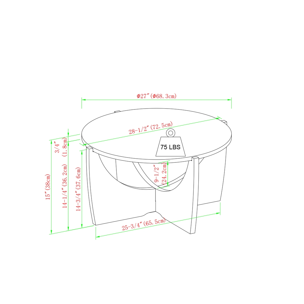 Roseheath Oak Cocktail Table - Thumbnail - Image 6