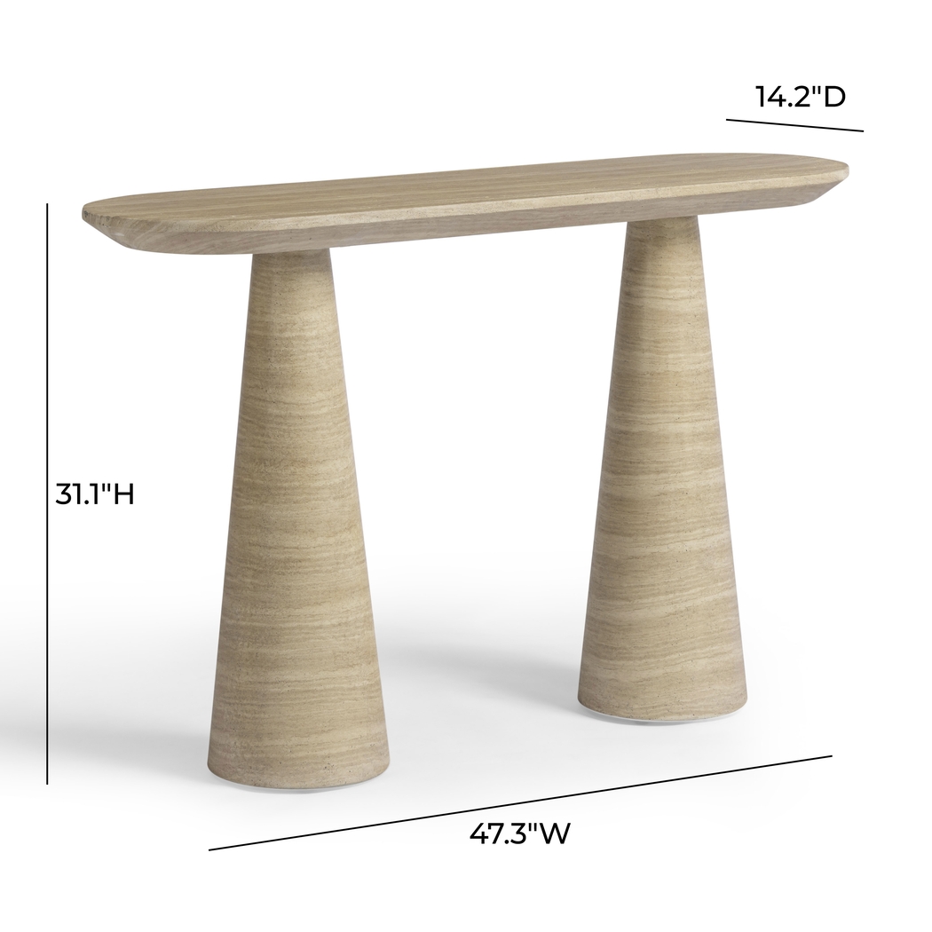 Rosehutt Light Brown Console Table - Thumbnail - Image 3