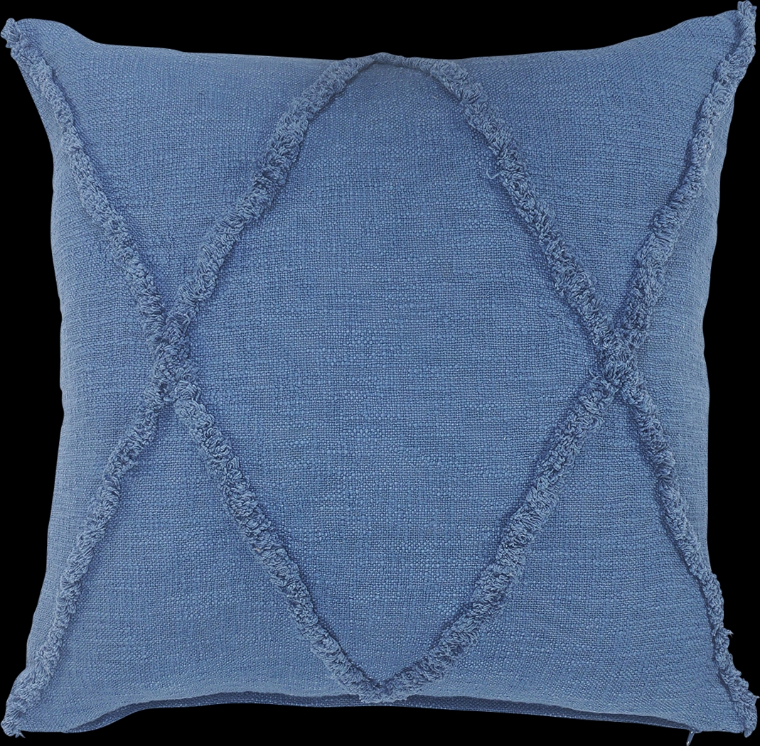Rosellar Blue Throw Pillow - Thumbnail - Image 1