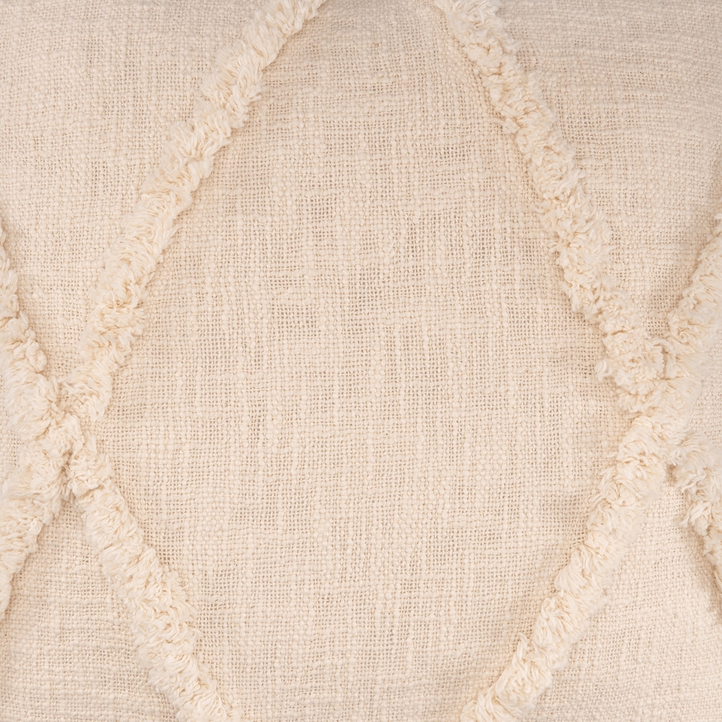 Rosellar Cream Throw Pillow - Thumbnail - Image 4