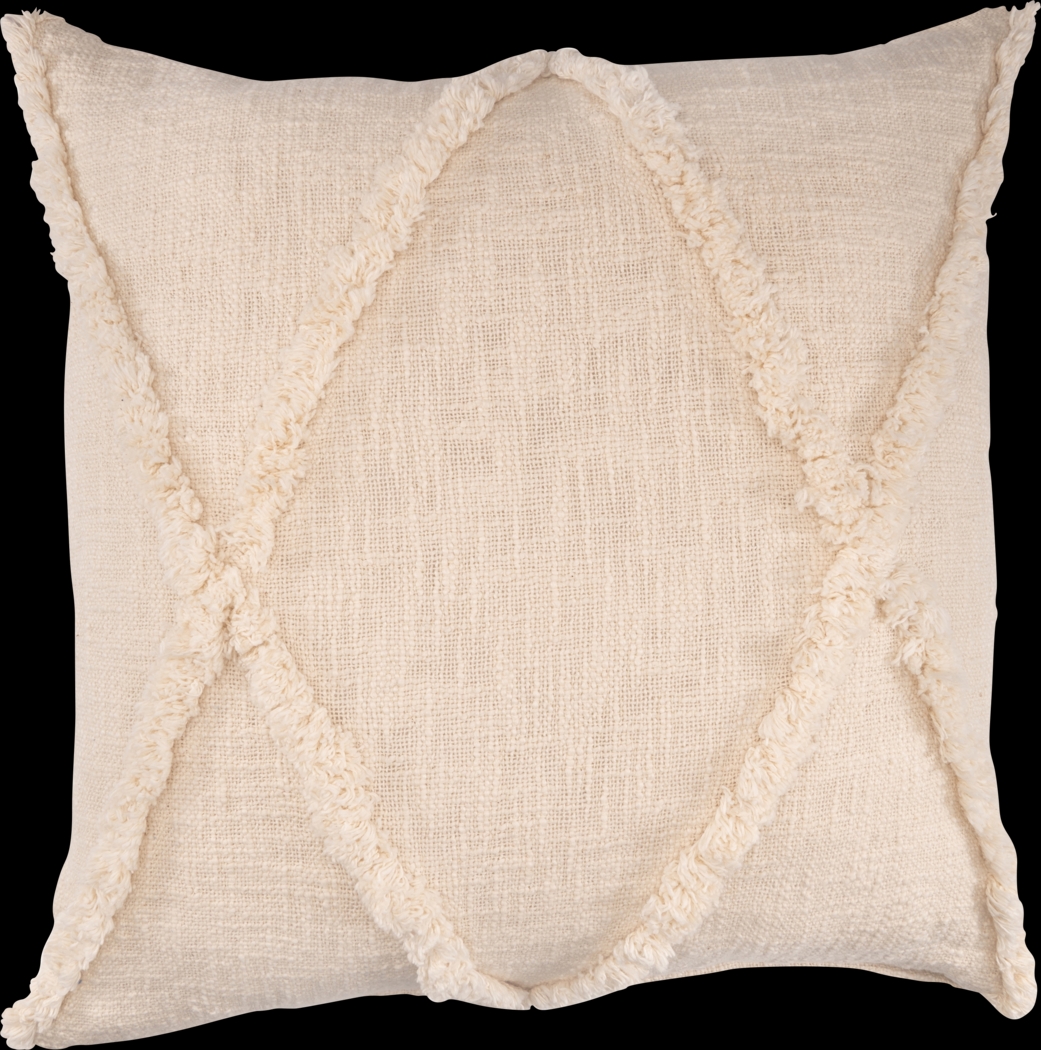 Rosellar Cream Throw Pillow - Thumbnail - Image 1