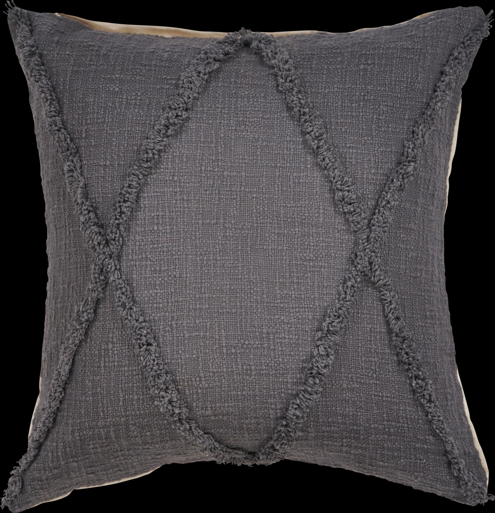 Rosellar Dark Gray Accent Pillow Set of 2 - Thumbnail - Image 3