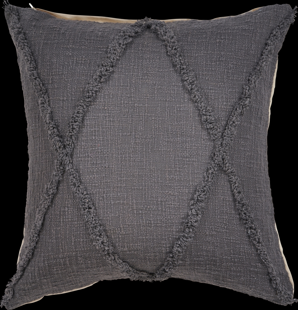 Rosellar Dark Gray Throw Pillow - Thumbnail - Image 1