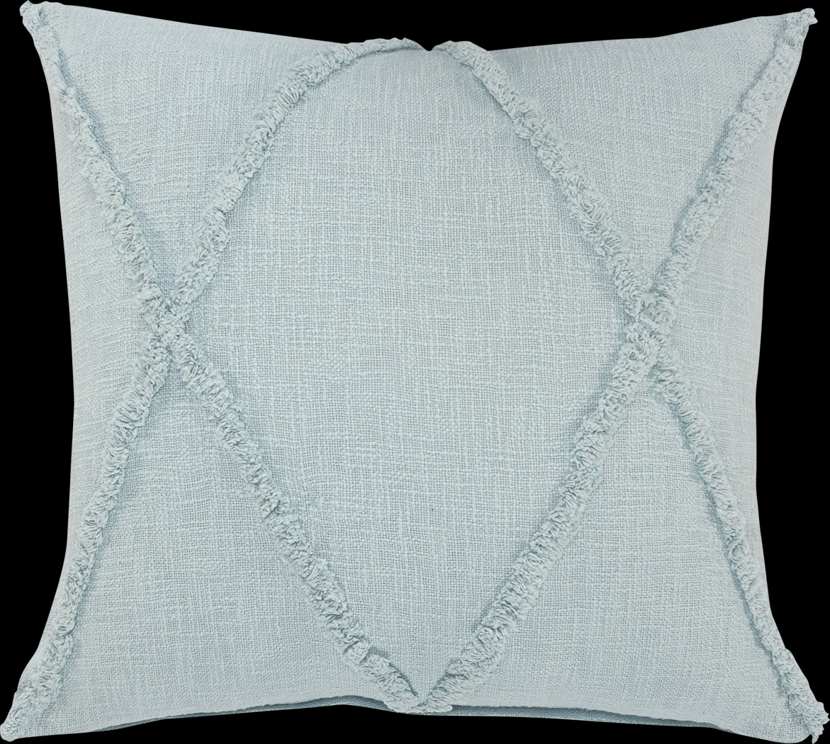 Rosellar Light Blue Accent Pillow Set of 2 - Thumbnail - Image 3