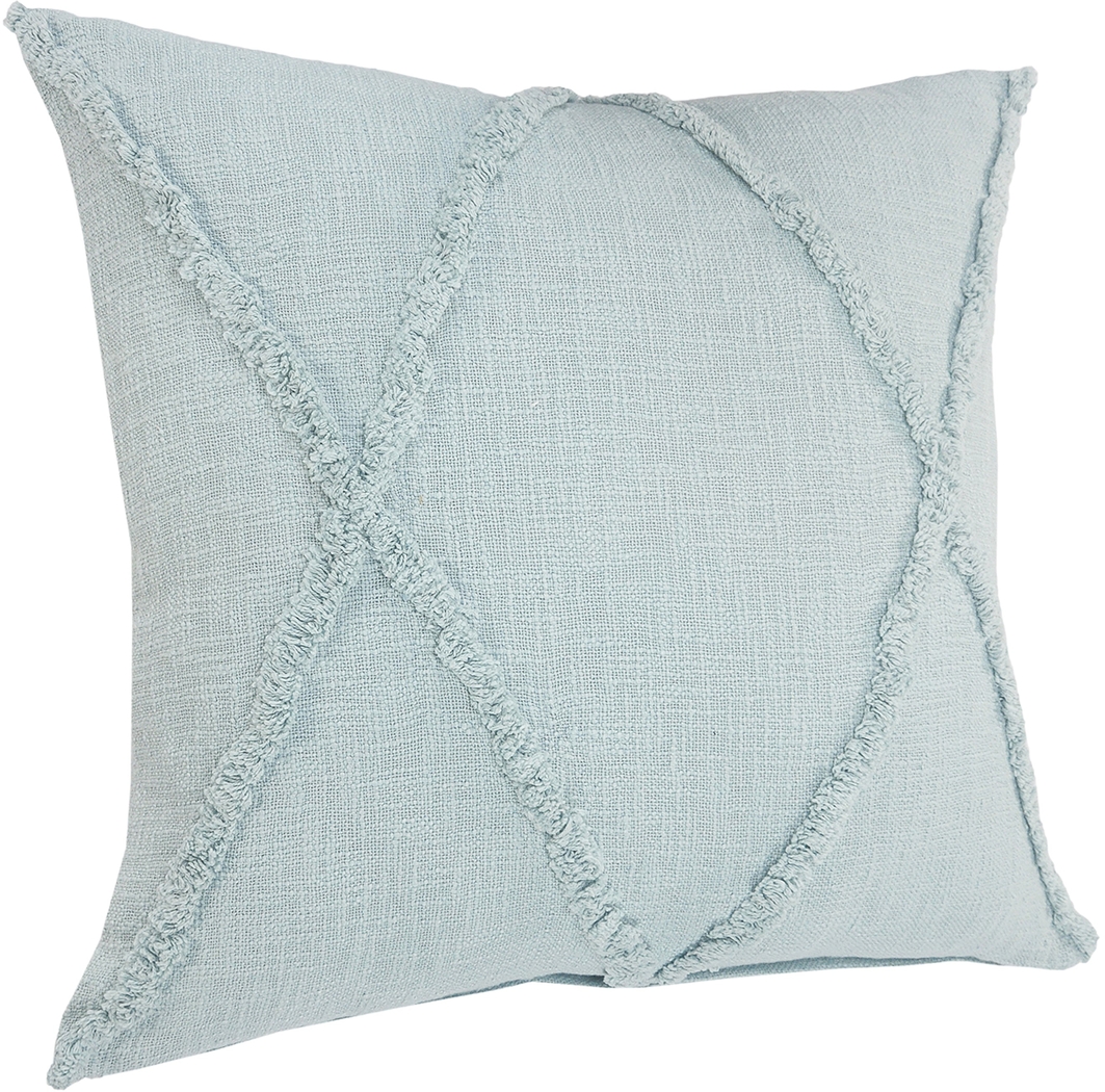 Rosellar Light Blue Throw Pillow - Thumbnail - Image 4