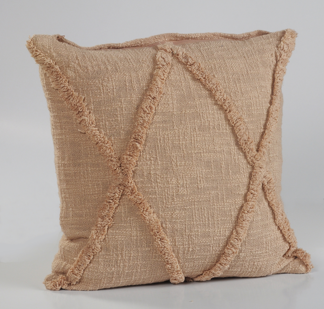 Rosellar Light Brown Throw Pillow - Thumbnail - Image 6