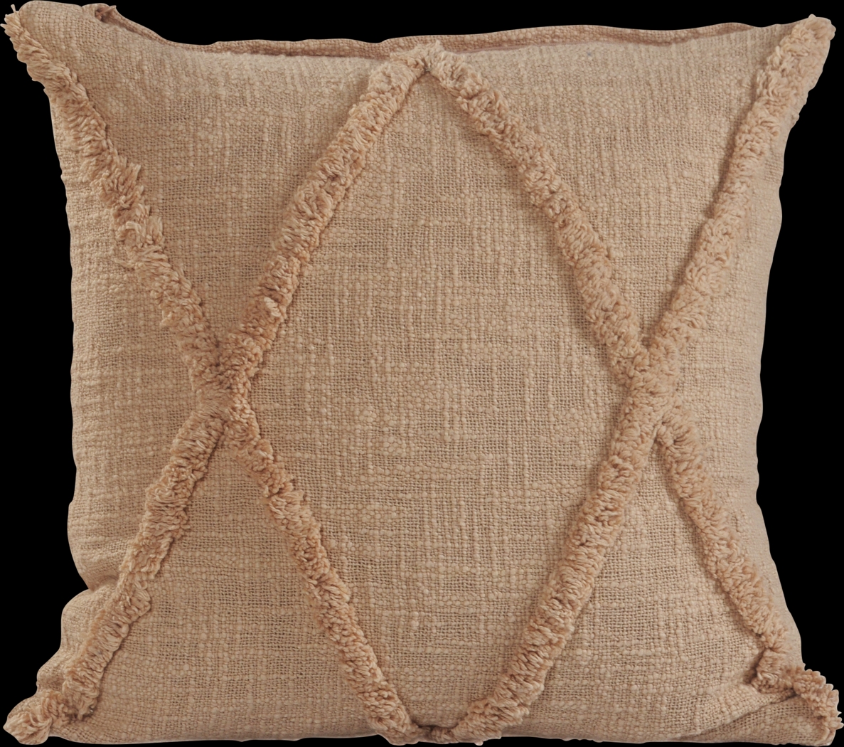 Rosellar Light Brown Throw Pillow - Thumbnail - Image 1