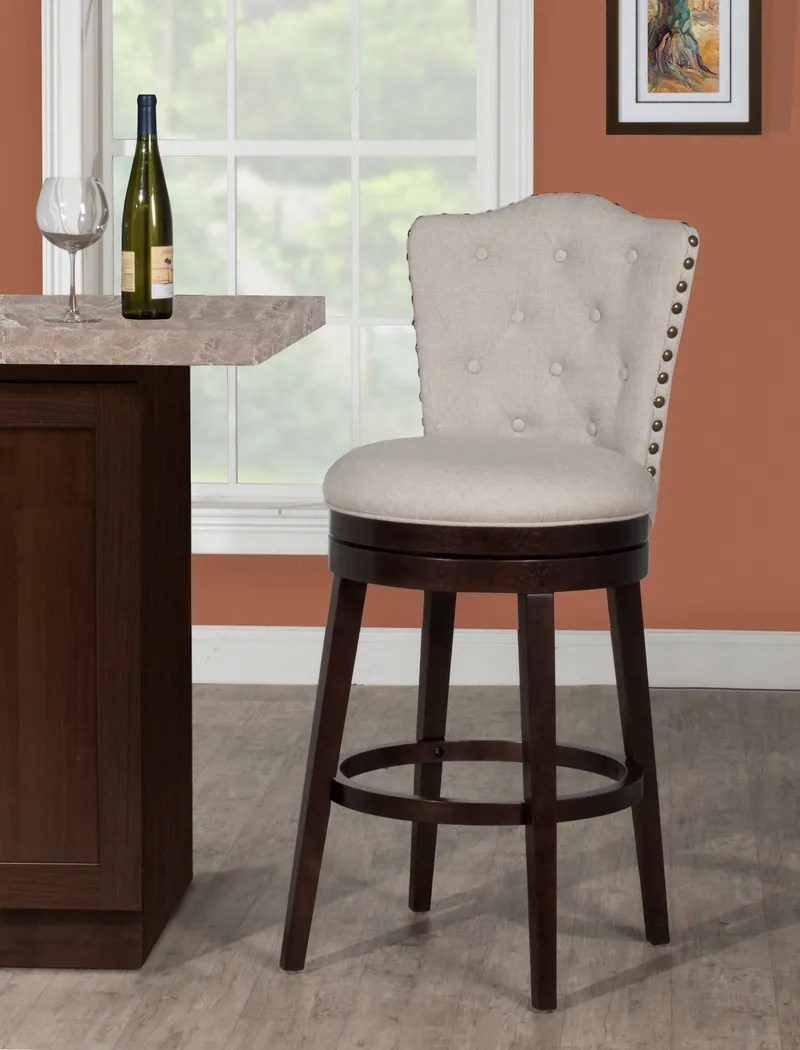 Rosemead Brown Swivel Counter Height Stool - Thumbnail - Image 4
